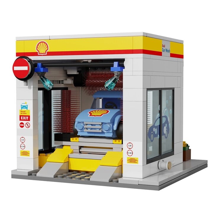 CaDA Shell 模擬加油站積木組