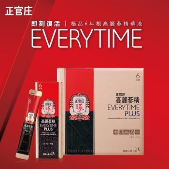 KGC 正官庄高麗蔘精 Everytime Plus 10毫升 X 30包 KGC 正官庄高麗蔘精 Everytime Plus 10毫升 X 30包