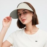 Oh Sunny 女戶外休閒雙面遮陽帽 淺黃/灰
