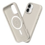 犀牛盾 iPhone 16 Plus SolidSuit MagSafe 兼容 經典防摔手機殼 + 9H 抗藍光鋼化玻璃保護貼 貝殼灰