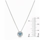 0.1克拉 海藍寶石鑽石項鍊 VS2/I 0.1克拉 海藍寶石鑽石項鍊 VS2/I