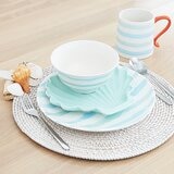 陶製餐具 & 馬克杯 16件組 美人魚風