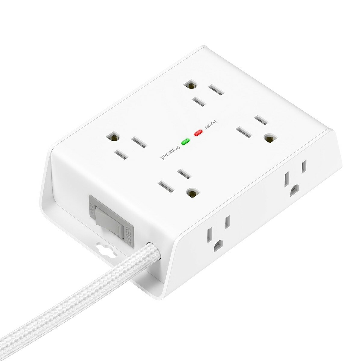 Huntkey 四面插孔延長線 含USB-A X 2 + USB-C X 2