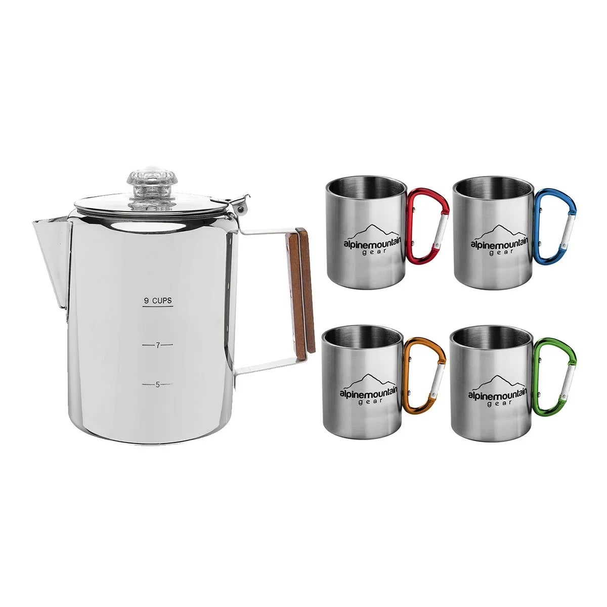 Alpine Mountain Gear 不鏽鋼咖啡杯壺組 商品圖 1