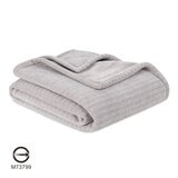 Berkshire 織紋柔軟舒適毯 152公分 X 177公分 灰
