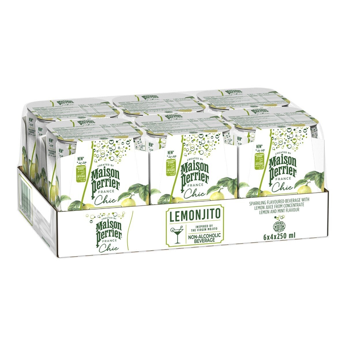Maison Perrier 沛綠雅 Chic 氣泡雞尾酒風味飲 (檸檬莫西多) 250毫升 X 24入