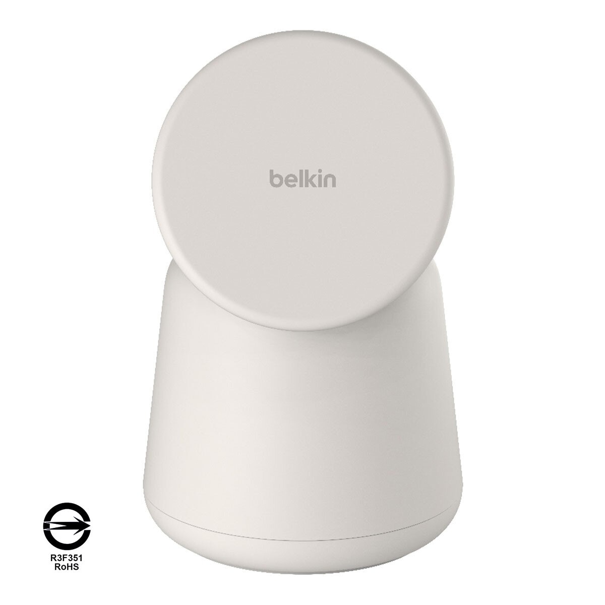 Belkin BoostCharge Pro MagSafe 15W 2合1無線快速充電底座 淺灰