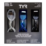TYR Sport 成人泳鏡 3入組