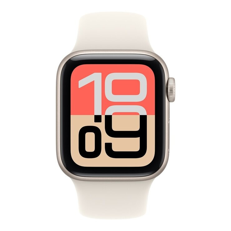 Apple Watch SE 3 GPS 40公釐 星光色鋁金屬錶殼 附星光色運動型錶帶 M/L