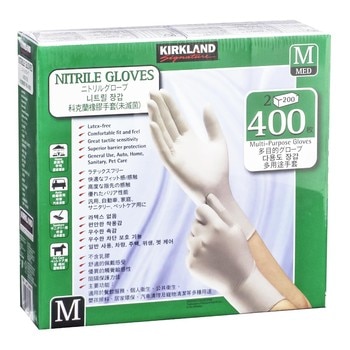 Kirkland Signature 科克蘭醫用級丁晴橡膠手套 M 號 400入 Kirkland Signature 科克蘭醫用級丁晴橡膠手套 M 號 400入