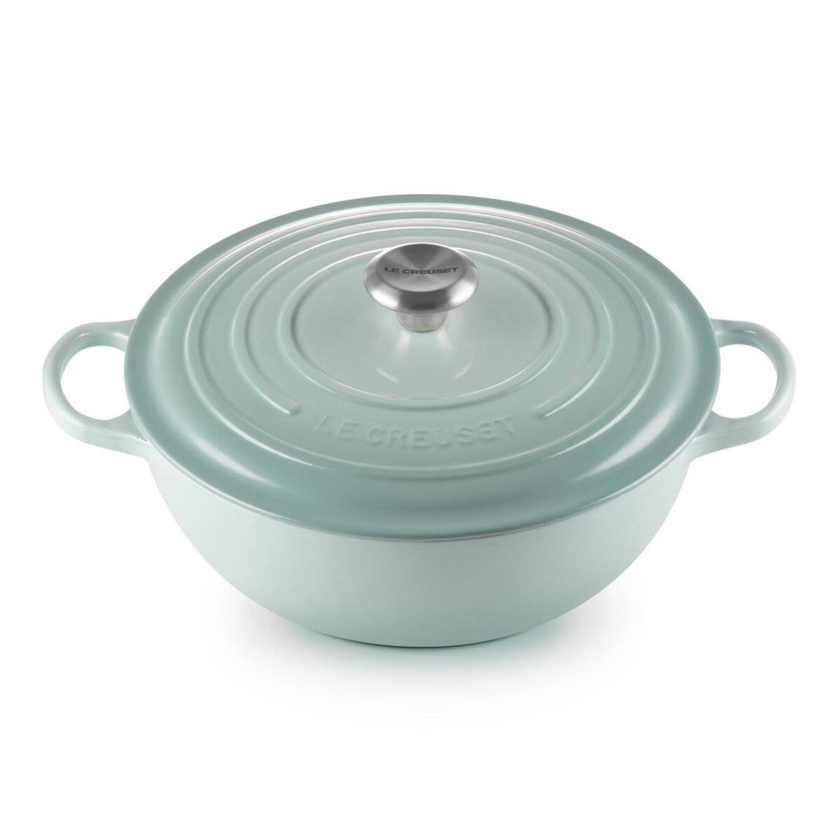 Le Creuset 媽咪鑄鐵鍋 含鋼頭鍋蓋 28公分 悠然綠