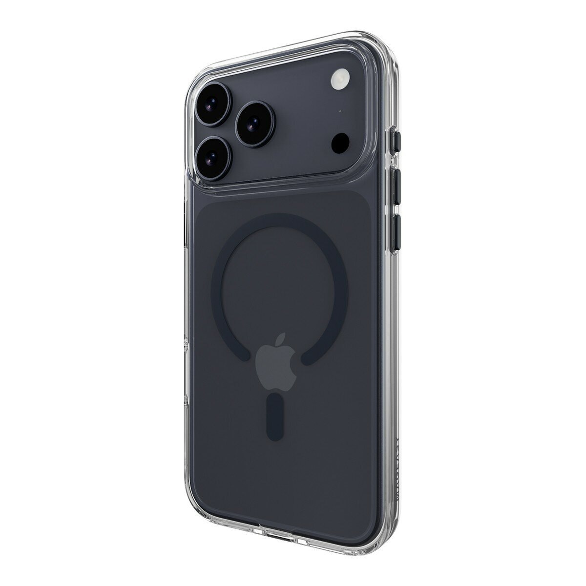 MAGEASY Bright M 不發黃軍規磁吸透明殼 iPhone 17 Pro Max(午夜磁圈) + 鏡頭保護貼Lenz(迷霧) + Vetro 9H 鋼化玻璃保護膜