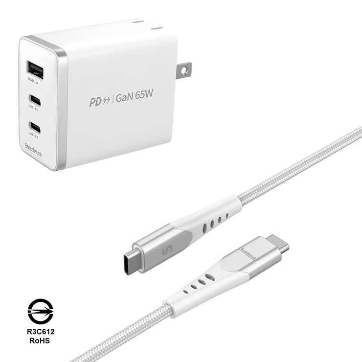 Soodatek PD 65W 氮化鎵高速充電 USB-C 套裝