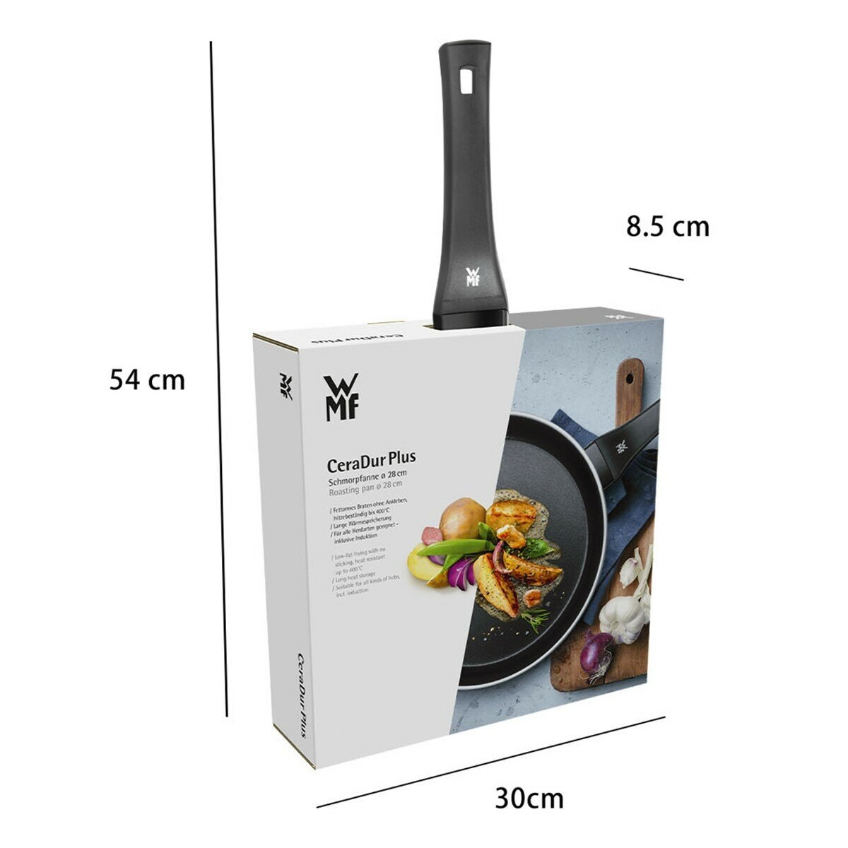 WMF Ceradur Plus 義大利製陶瓷不沾深煎鍋 28公分