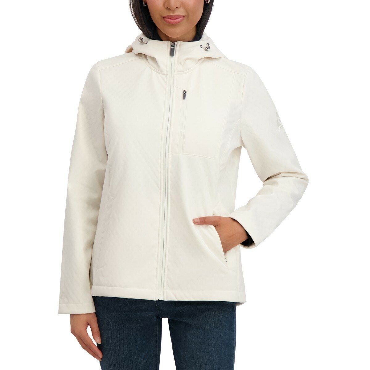 Gerry 女連帽外套 白 M