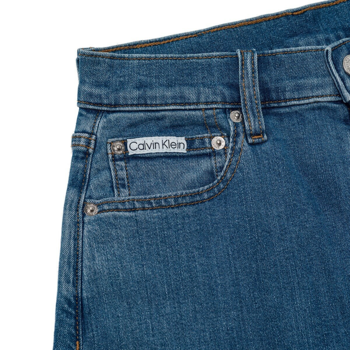Calvin Klein Jeans 女錐形牛仔褲 藍