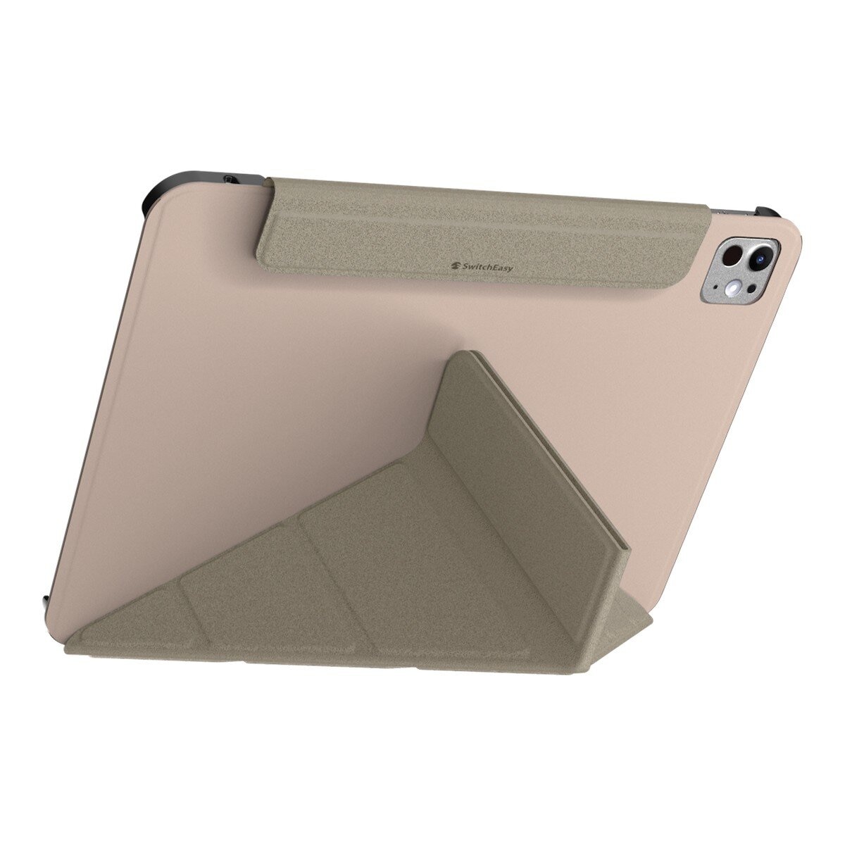 SwitchEasy Origami 全方位多角度支架保護套 iPad Pro 11吋 2024 M4 粉沙色