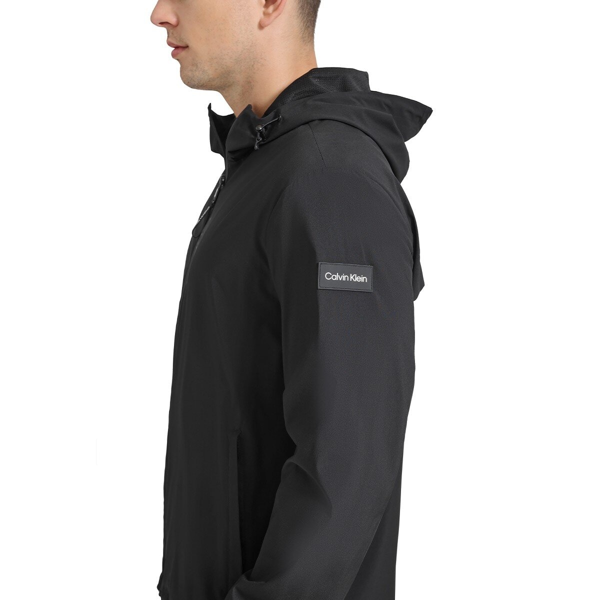 Calvin Klein 男防風外套 黑 XL