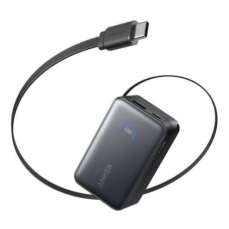ANKER Nano A1638 行動電源 10000mAh 45W 自帶USB-C伸縮線 ANKER Nano A1638 行動電源 10000mAh 45W 自帶USB-C伸縮線