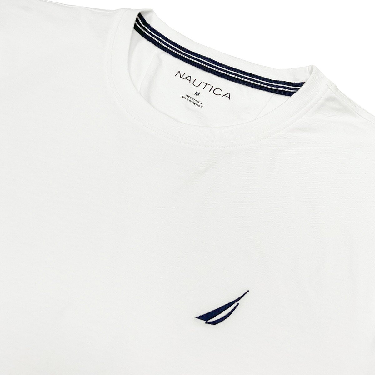 Nautica 男短袖上衣 白