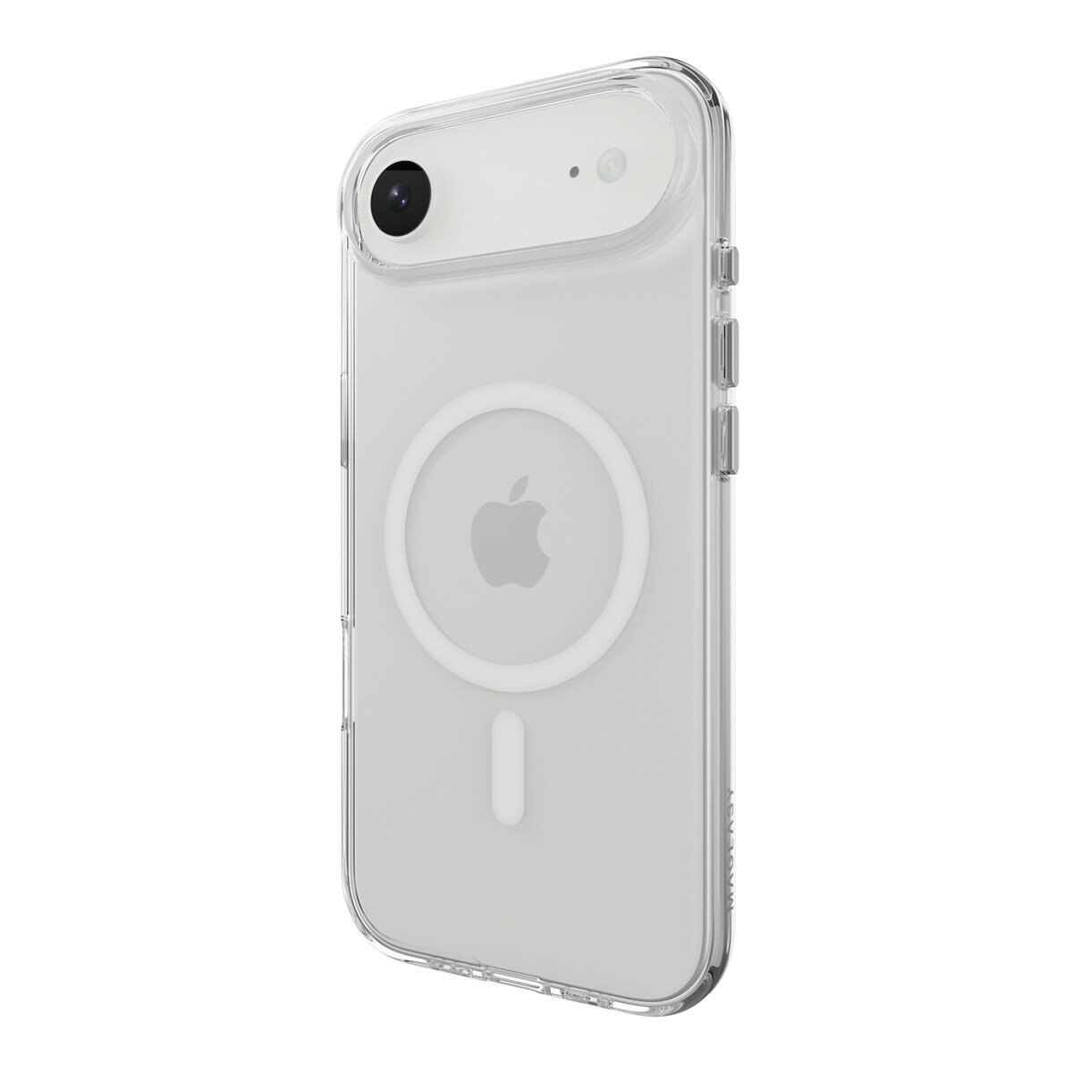 MAGEASY Bright M 不發黃軍規磁吸透明殼 iPhone Air (白磁圈) + 鏡頭保護貼Lenz(雲霧) + Vetro 9H 鋼化玻璃保護膜