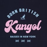 KANGOL 印花女短袖Logo上衣 深藍