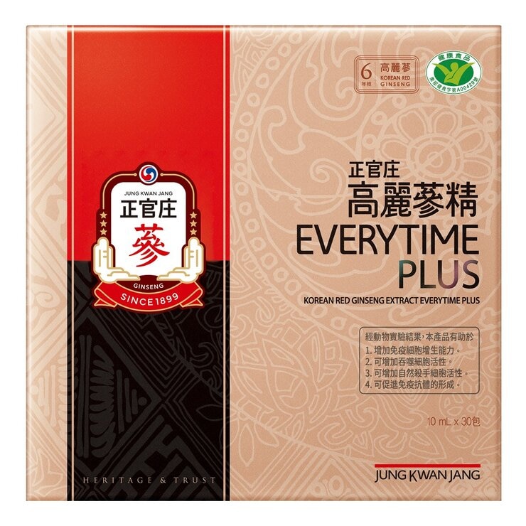 JKJ Korean Red Ginseng Extract EVERYTIME PLUS 10 ml X 30-Sachet