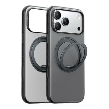 Torras Ostand R Fitness 磁吸360度旋轉支架防摔手機殼 iPhone 17系列 + Insta II Master 高清滿版螢幕鋼化玻璃保護貼