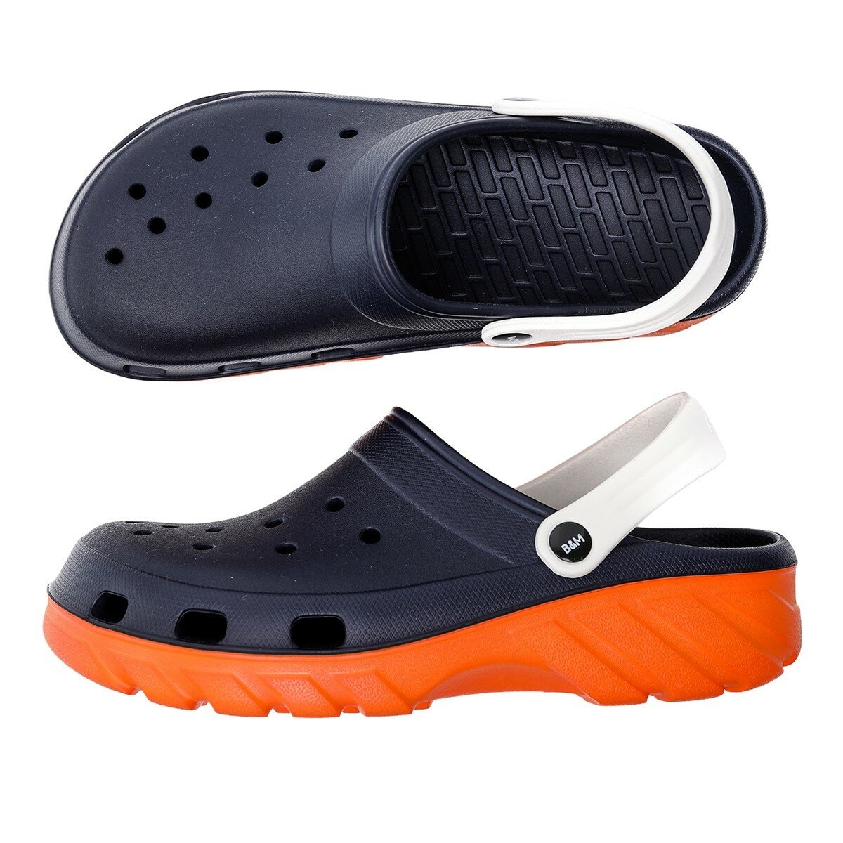 母子鱷魚 水陸雙色洞洞鞋 深藍 母子鱷魚 水陸雙色洞洞鞋 深藍