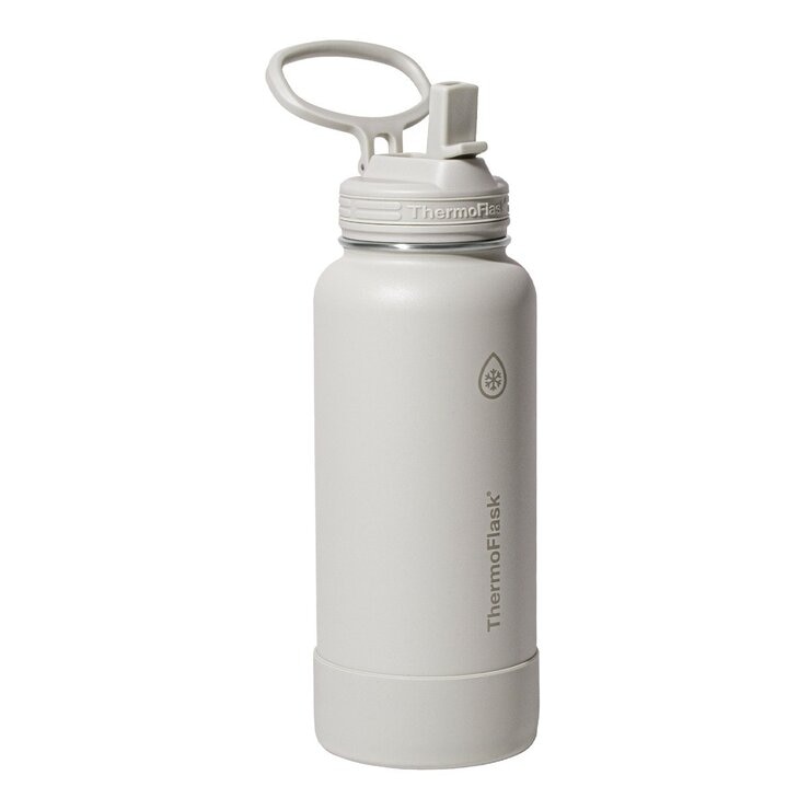 Thermoflask 不鏽鋼保冷保溫瓶 946毫升 X 2件組 海草綠+灰褐