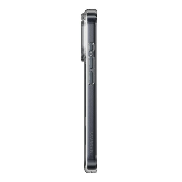 MAGEASY Bright M 不發黃軍規磁吸透明殼 iPhone 17 Pro(午夜磁圈) + 鏡頭保護貼Lenz鈦合金(午夜鈦) + Vetro 9H 鋼化玻璃保護膜