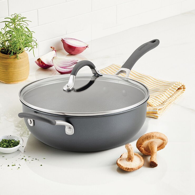 Circulon A1 極致抗刮不沾單柄深煎鍋 含玻璃上蓋 26公分