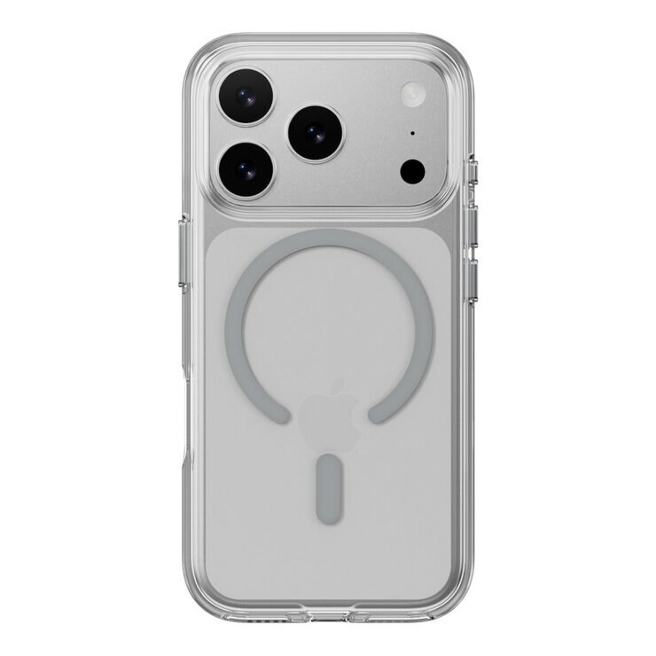 MAGEASY Bright M 不發黃軍規磁吸透明殼 iPhone 17 Pro(迷霧磁圈) + 鏡頭保護貼Lenz鈦合金(迷霧鈦) + Vetro 9H 鋼化玻璃保護膜