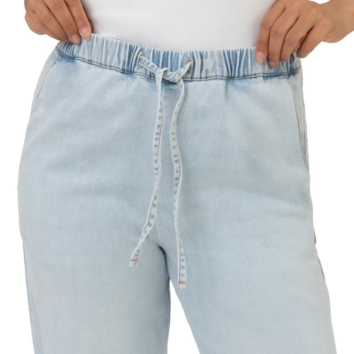 Well Worn 女牛仔休閒褲 淺藍