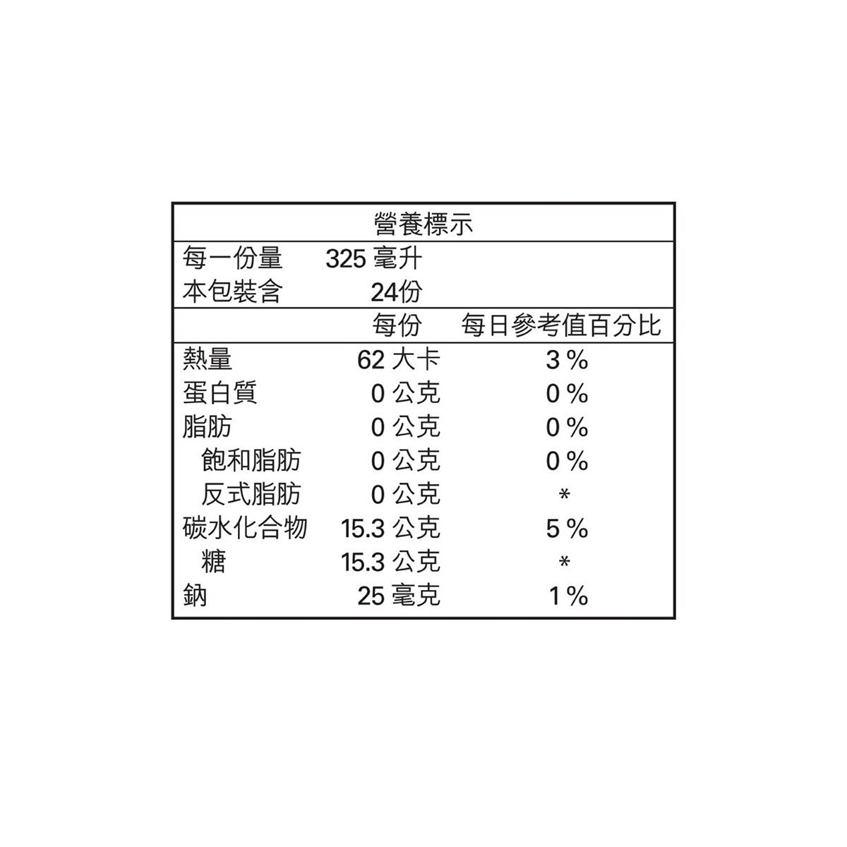 A&W 沙士汽水 325毫升 X 24入