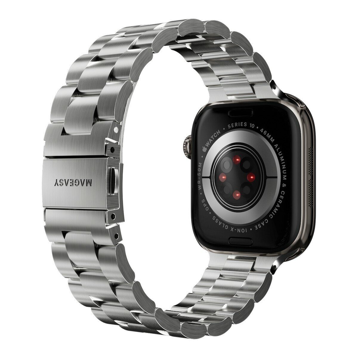 MAGEASY Noble 不鏽鋼鏈錶環 40/41/42公釐 銀色 MAGEASY Noble 不鏽鋼鏈錶環 40/41/42公釐 銀色