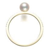 Tokyo Pearl 18K黃K金 5.0公釐 - 5.5公釐 Akoya 珍珠戒指