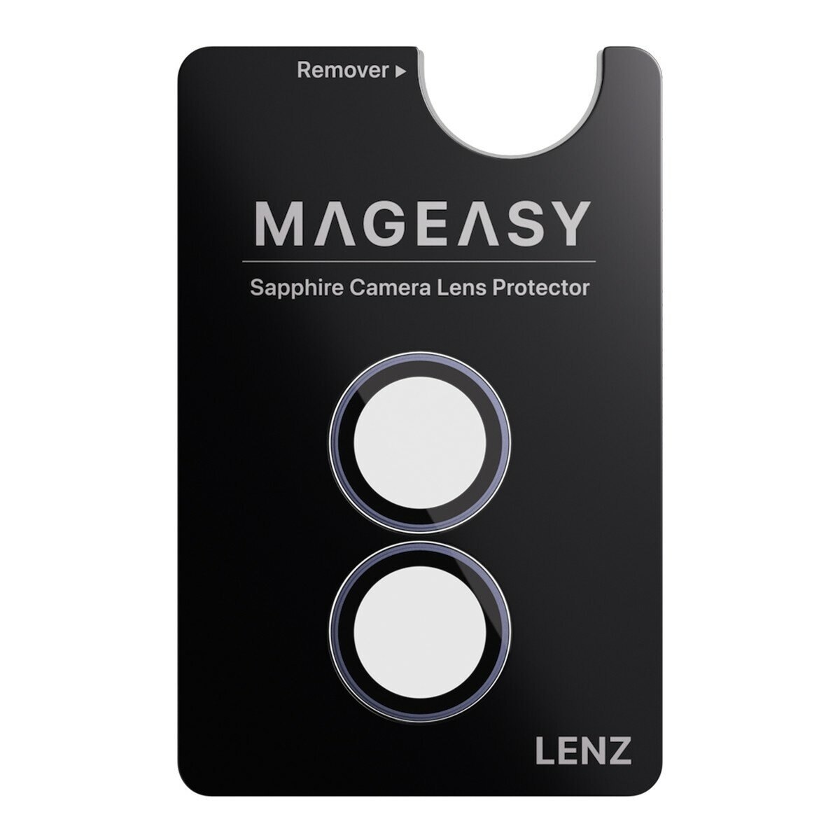 MAGEASY MagStand 360 M 磁吸旋轉支架防摔手機殼 iPhone 17 (透明) + 鏡頭保護貼Lenz(天藍) + Vetro 9H 鋼化玻璃保護膜