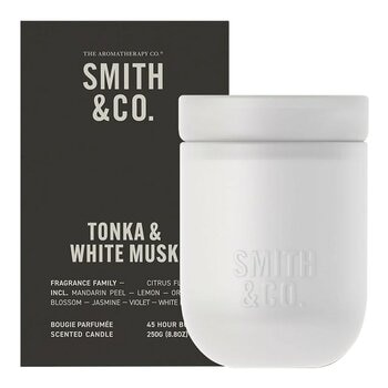 SMITH & CO. 香氛蠟燭 250公克 零稜香豆與白麝香 SMITH & CO. 香氛蠟燭 250公克 零稜香豆與白麝香