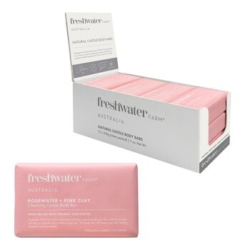 Freshwater Farm 香皂 12入 薔薇花水 + 高嶺土