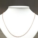 18K 玫瑰金 編織項鍊 812724935
