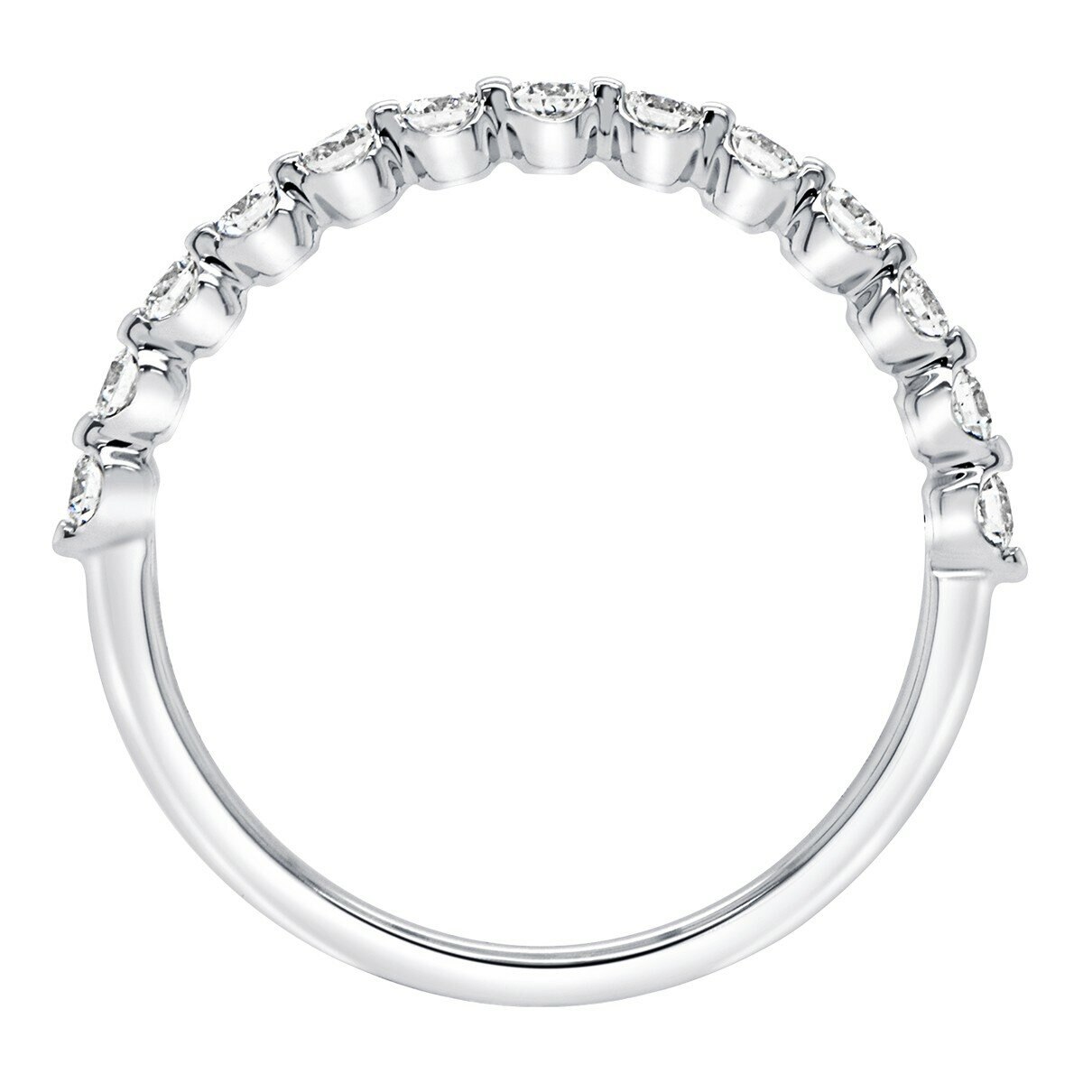 0.37克拉 18K白K金 圓形鑽石戒指 VS2/I