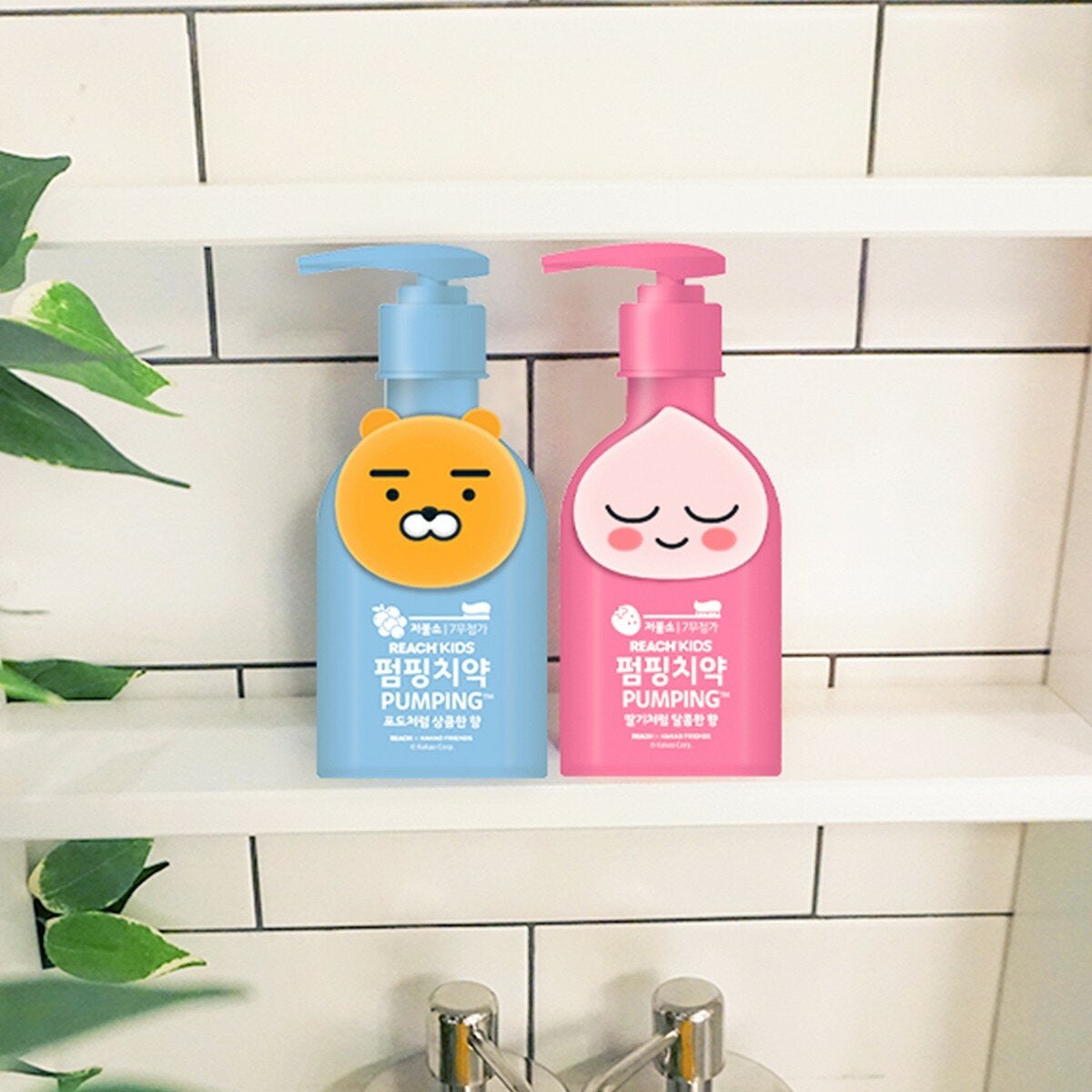 麗奇 X Kakao Friends 按壓式兒童牙膏 160公克 X 2入 麗奇 X Kakao Friends 按壓式兒童牙膏 160公克 X 2入