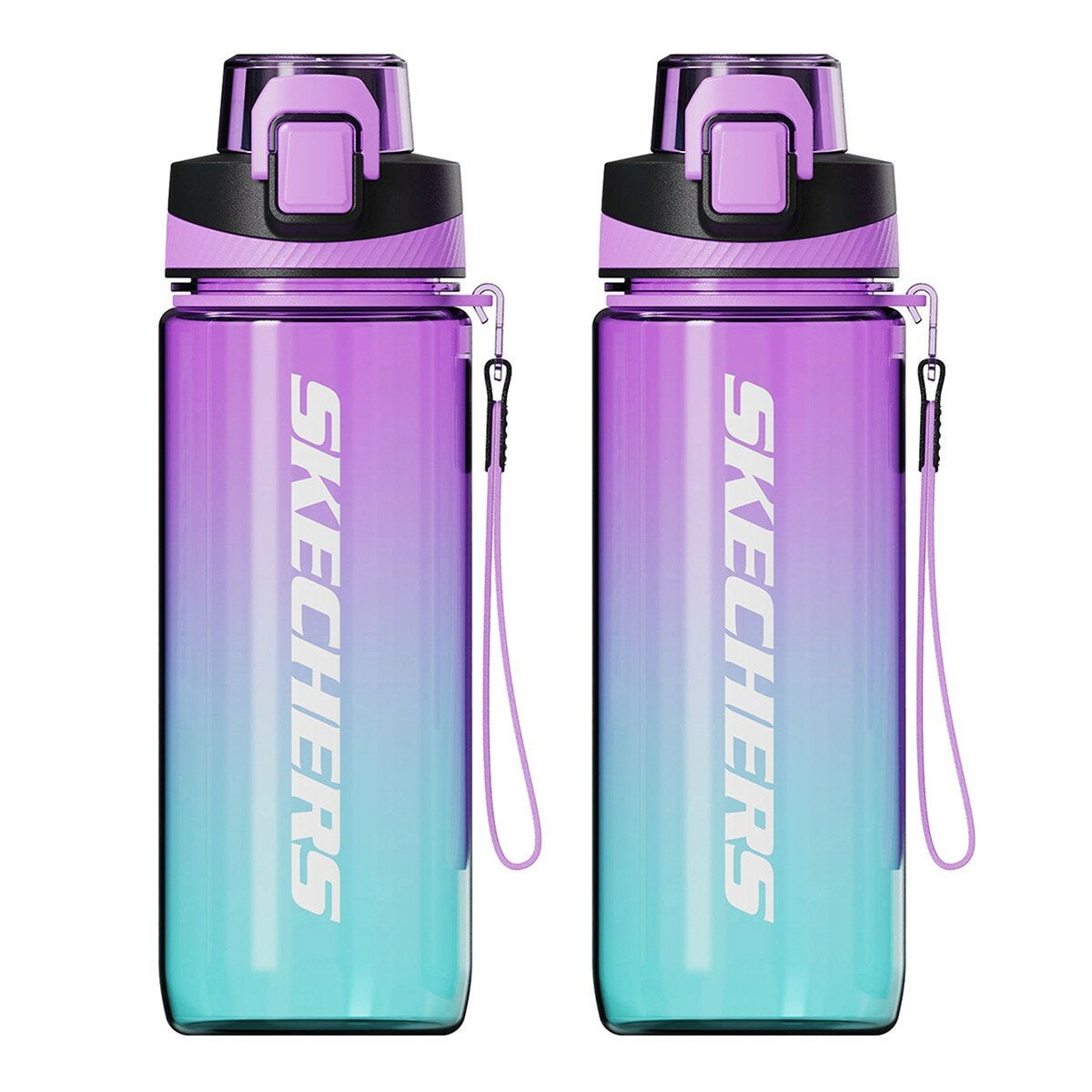 Skechers Tritan 彈蓋提帶冷水瓶 800毫升 X 2件組