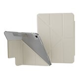 MAGEASY Facet 全方位支架透明背蓋保護套 2024 iPad Air 11吋 (2025[M3] / 2024[M2]) 星光白