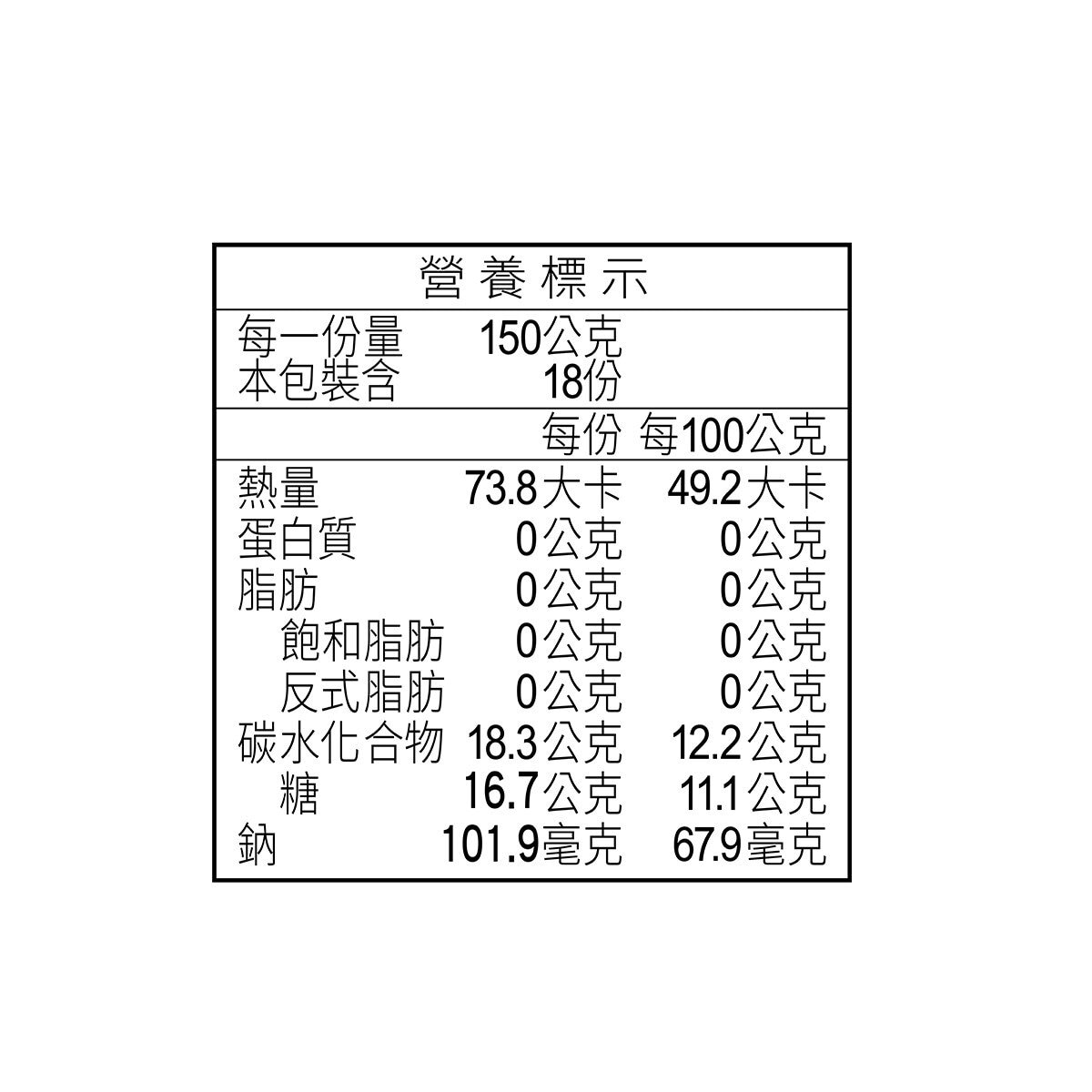 一本 嫩仙草 150公克 X 18入