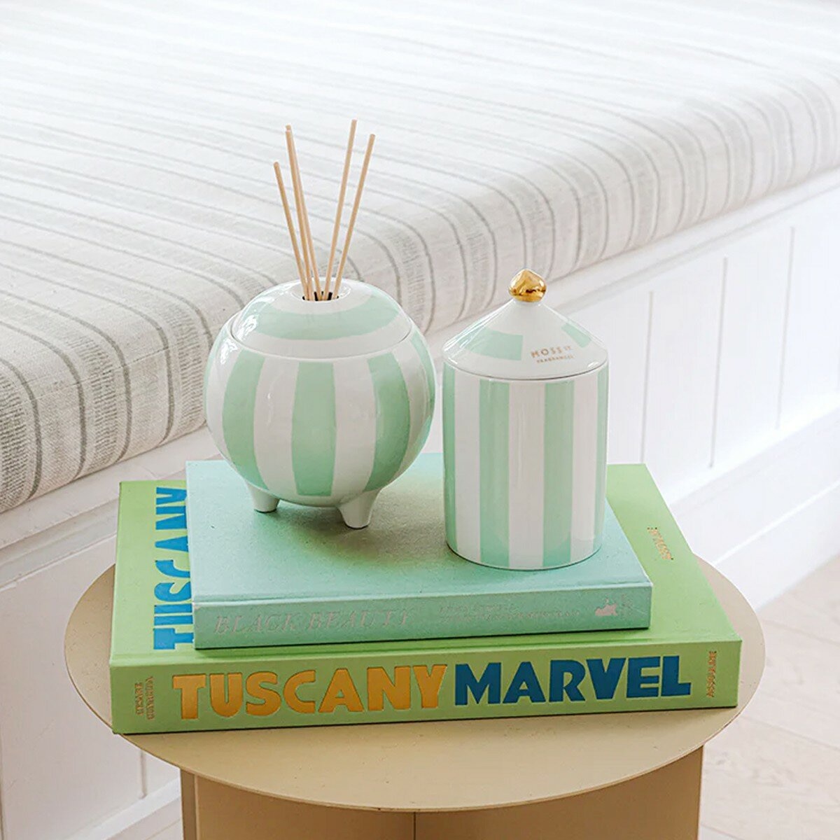 MOSS ST. FRAGRANCES 大陶瓷擴香 350毫升 酪梨與新鮮薄荷