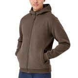 科克蘭 男連帽拉鍊外套 棕