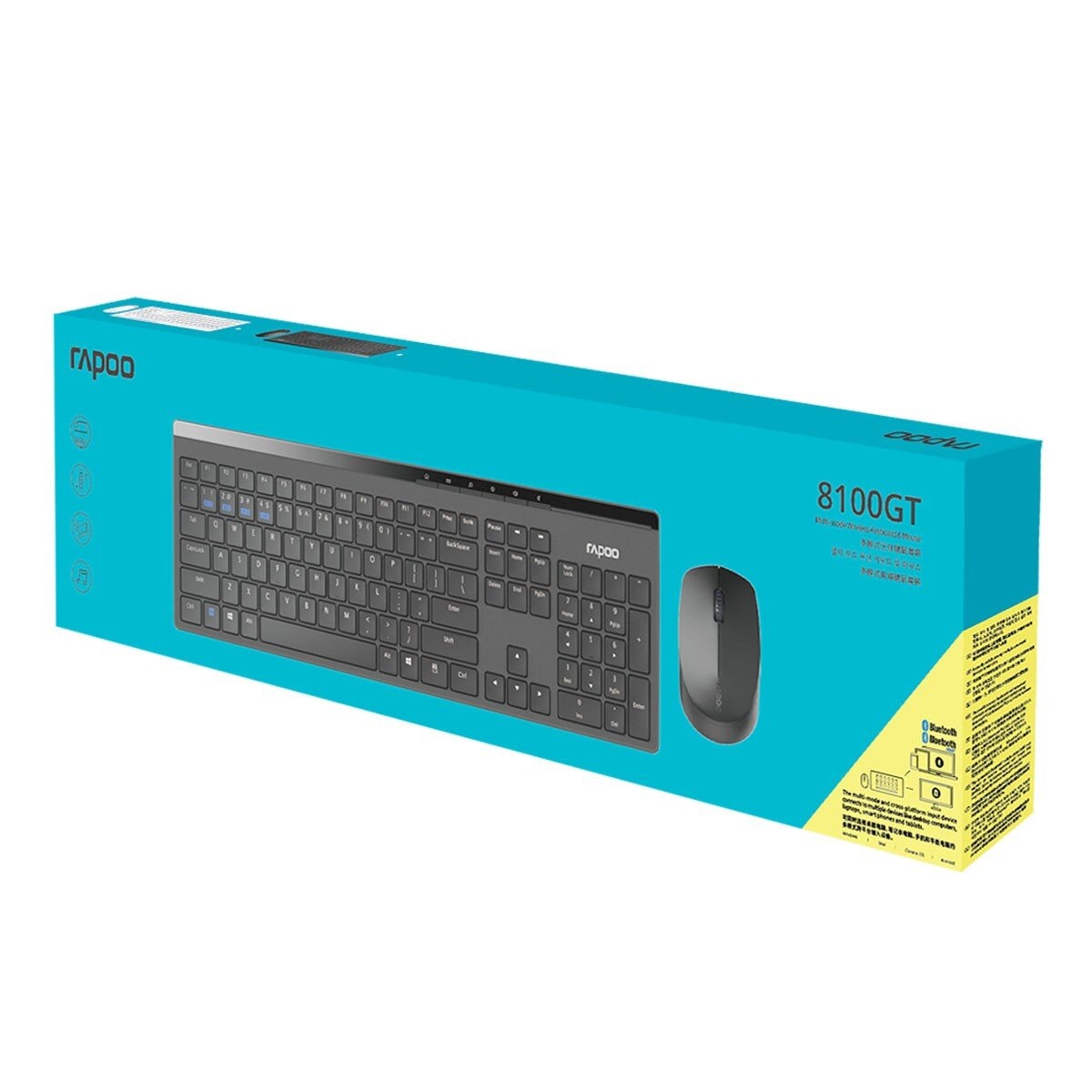Rapoo 8100GT 多模式無線鍵鼠套裝組 10入