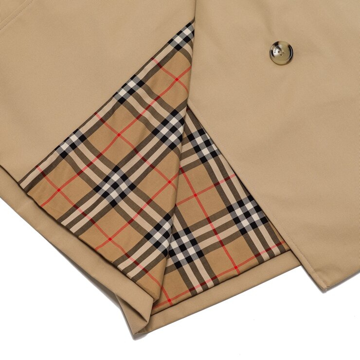 BURBERRY 女風衣外套 卡其色